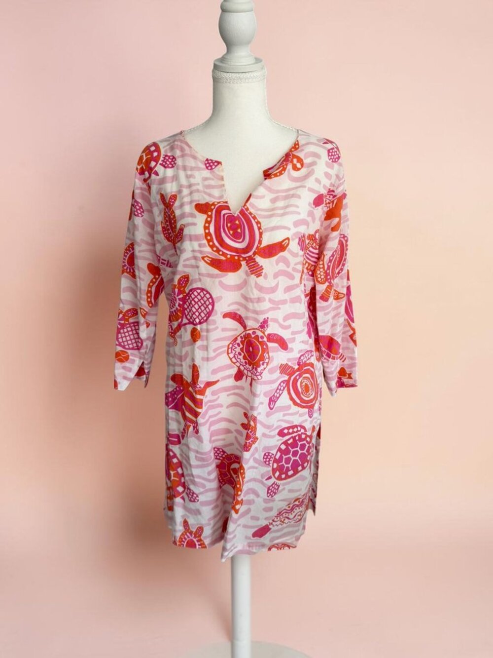 GRETCHEN SCOTT Sea Turtle Shift Dress Size Small